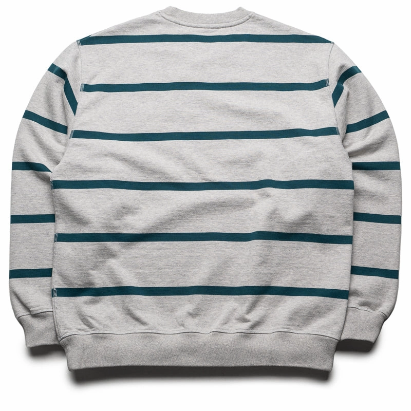 Parra Pristine Striper Crew - Heather Grey