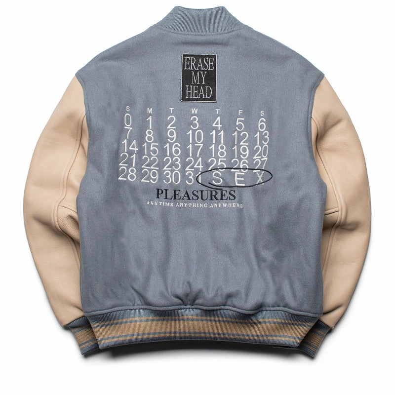 Pleasures Calendar Varsity Jacket - Powder Blue