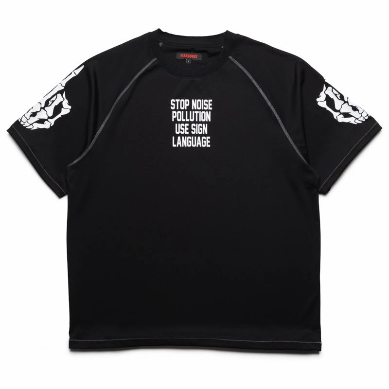 Pleasures Pollution Boxy Raglan Tee - Black