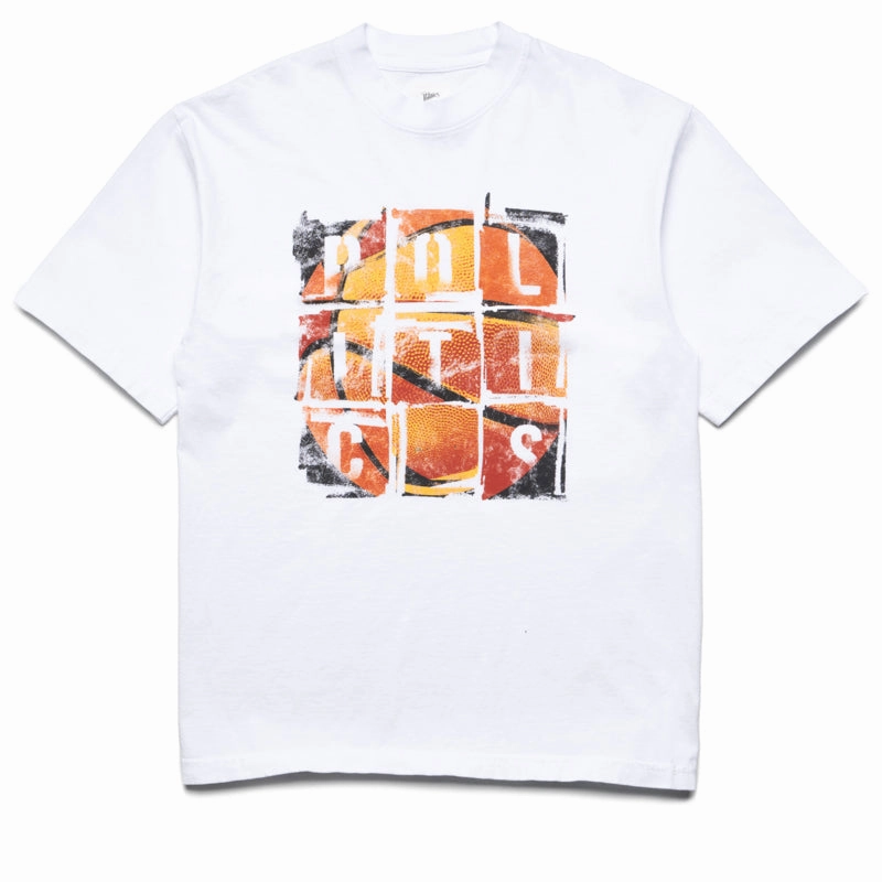 Politics Crossover Tee - White