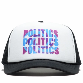 Politics Festival Trucker Hat - Black/White