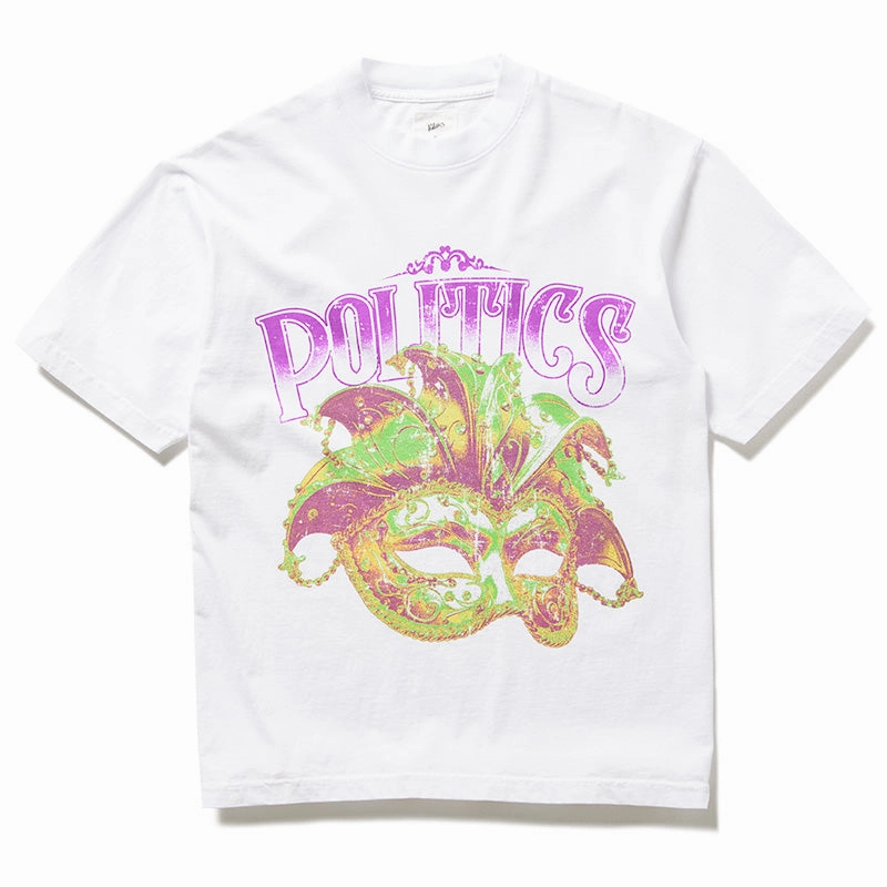 Politics Mask Tee - White
