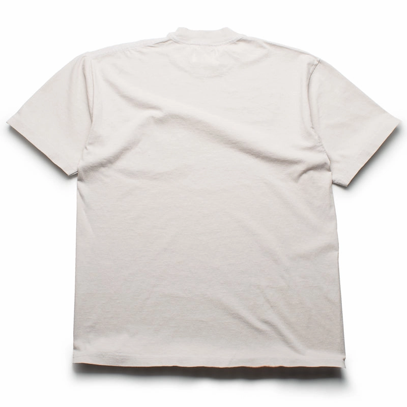 Politics Script Pocket Tee - Cement