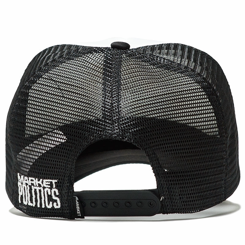 Politics x Market 5 Trucker Hat - Black/White