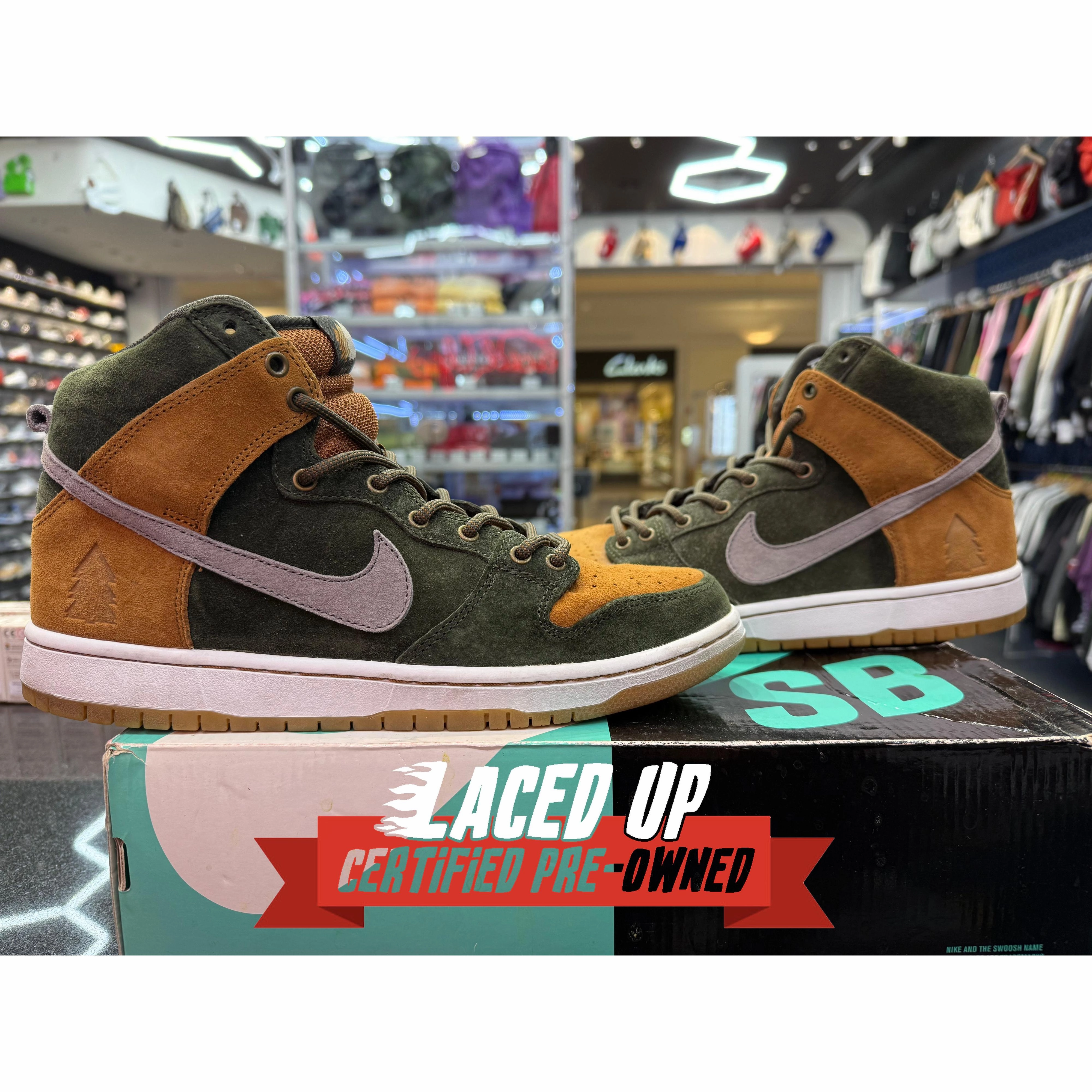 PRE OWNED Nike SB Dunk High Homegrown Ale Brown