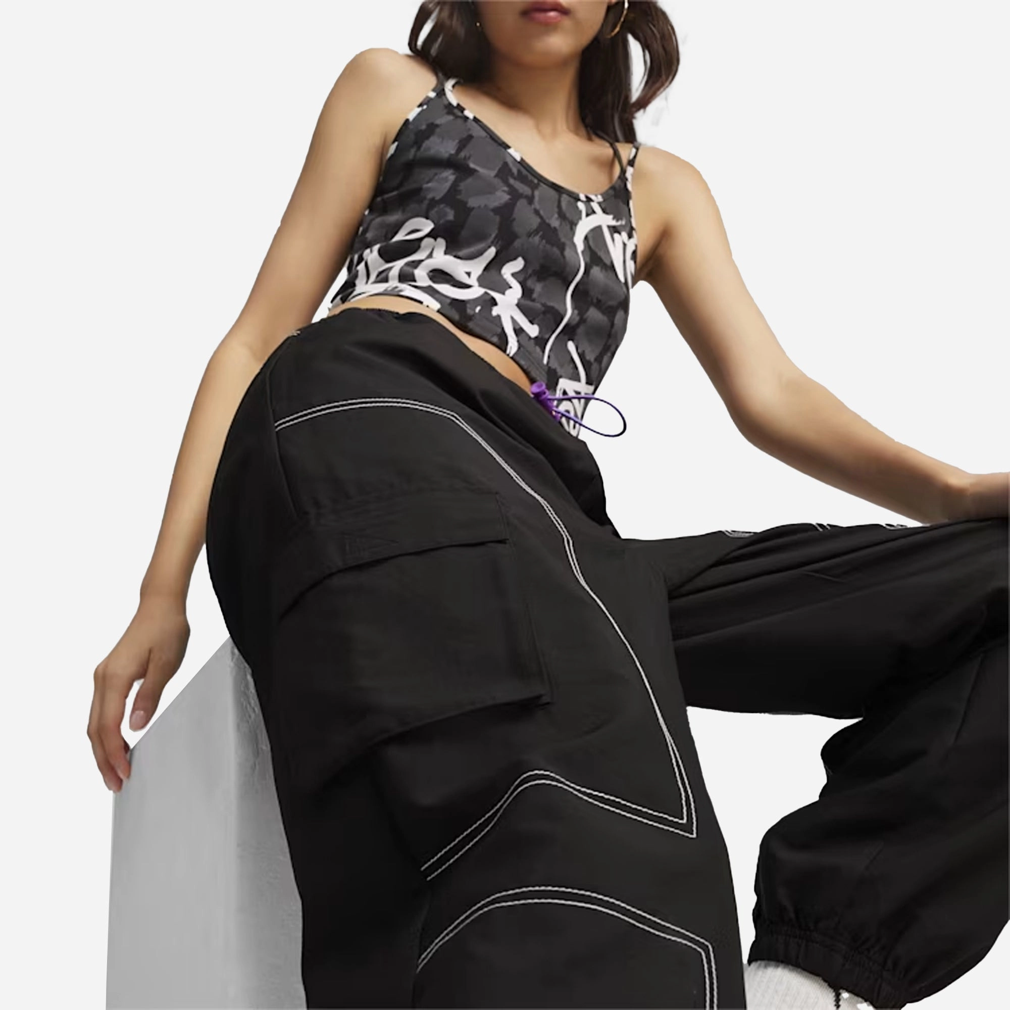 Puma | X-GIRL CARGO PANT  { BLACK