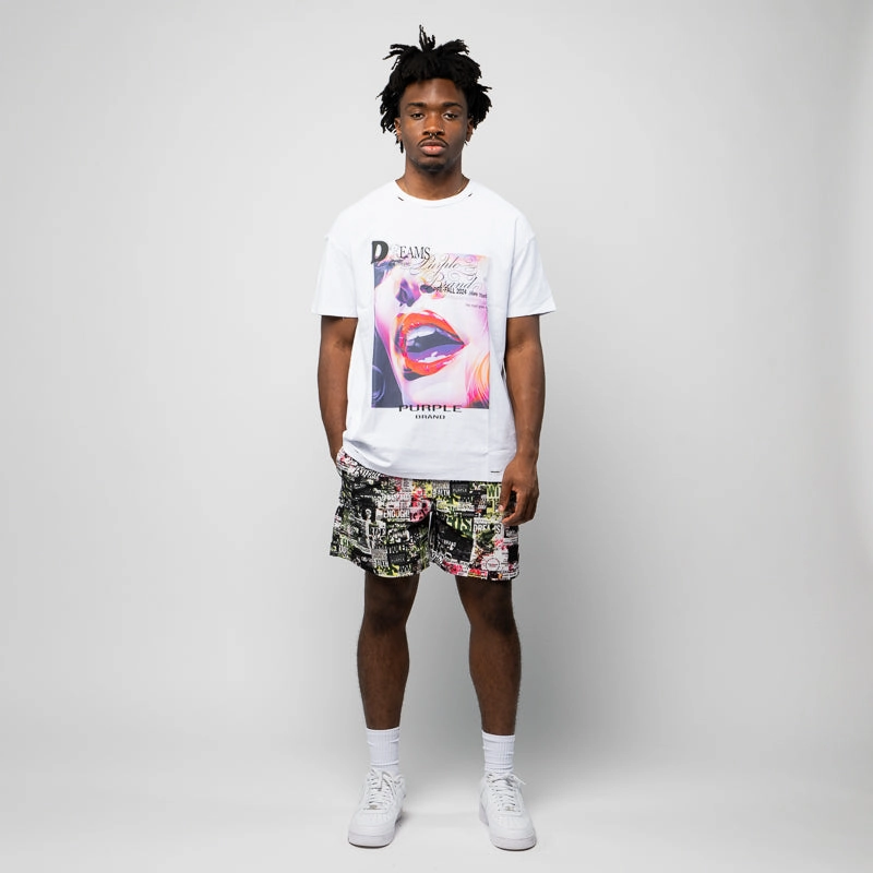 Purple Brand Dreams Tee - White