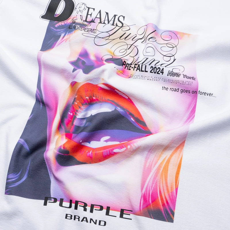 Purple Brand Dreams Tee - White