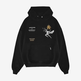 Represent | ICARUS HOODIE  { JET BLACK