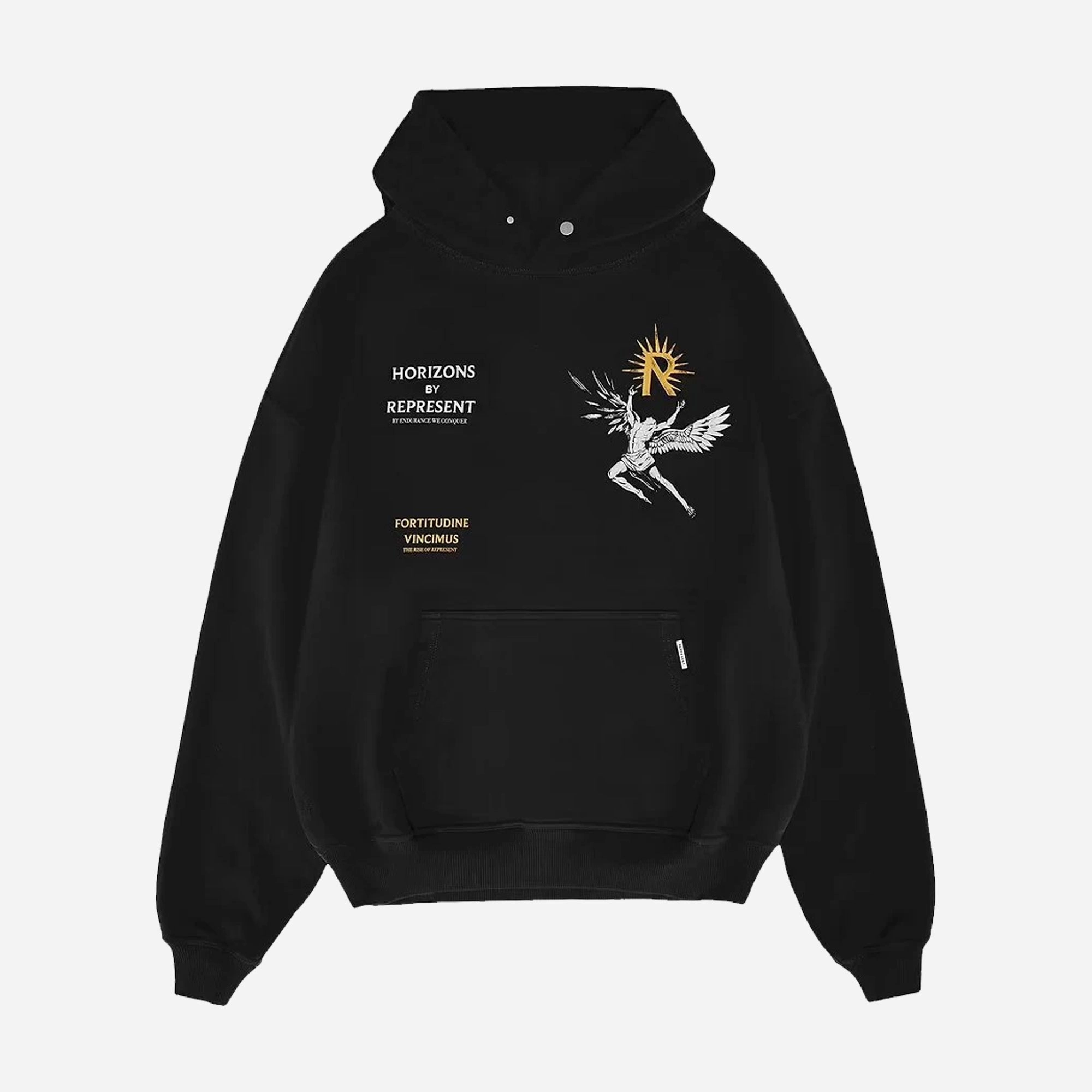 Represent | ICARUS HOODIE  { JET BLACK