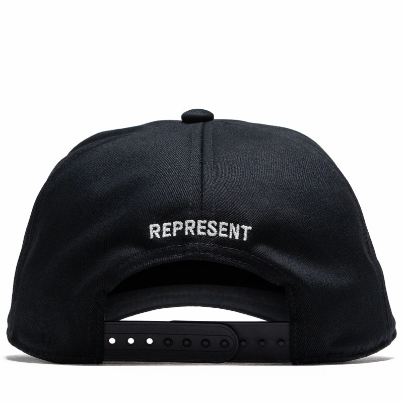 Represent Crest Snapback - Jet Black