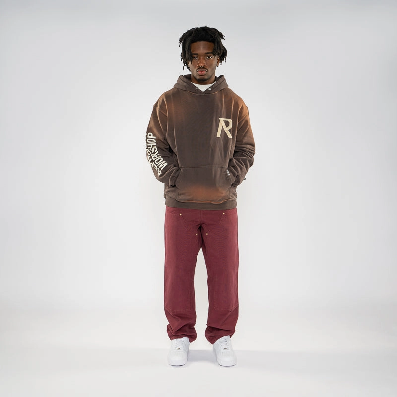 Represent Masking Tape Initial Hoodie - Cedar