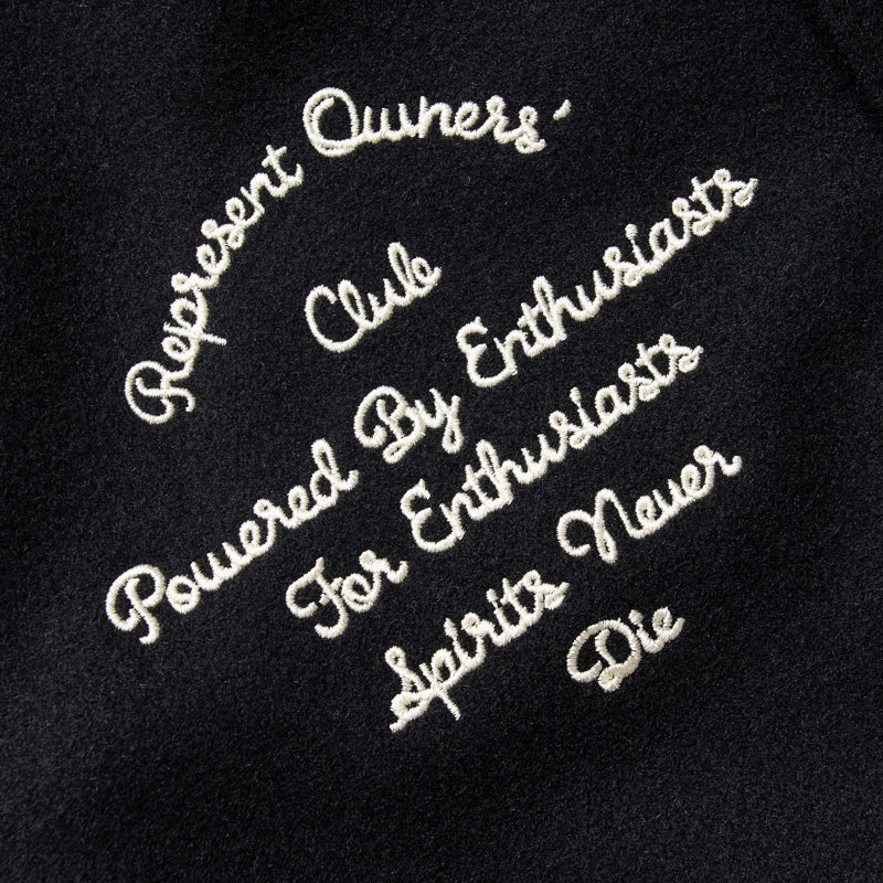 Represent Owners Club Varsity Jacket - Black