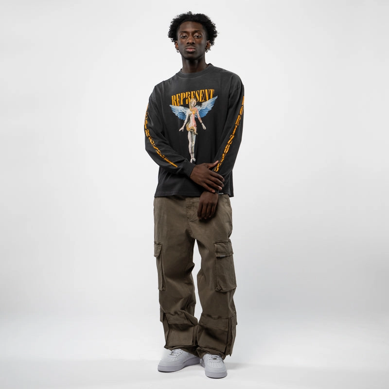 Represent Reborn L/S Tee - Aged Black