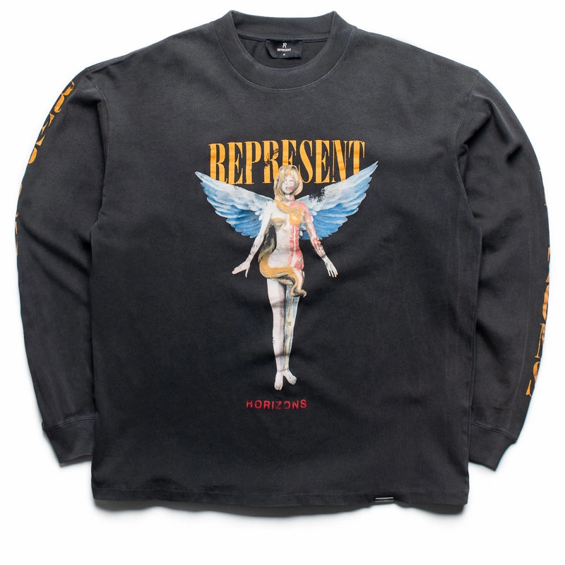 Represent Reborn L/S Tee - Aged Black