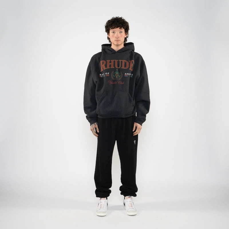 Rhude Bay Of Angels Yacht Hoodie - Vintage Black