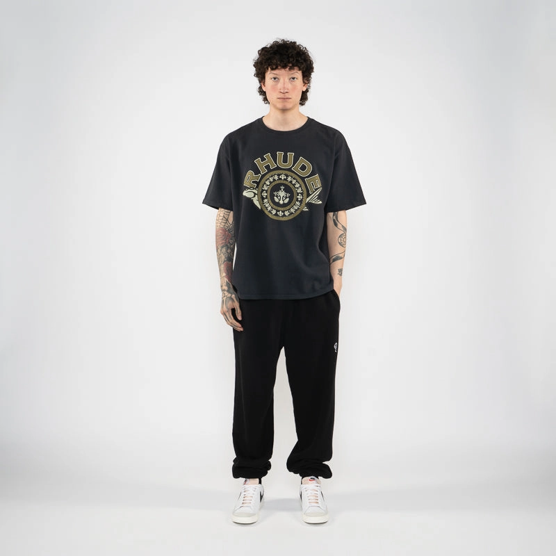 Rhude Black Caviar Tee - Vintage Black