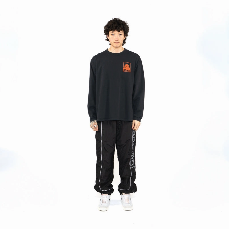 Rhude Moonlight Badge L/S Tee - Vintage Black