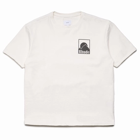 Rhude Moonlight Badge Tee - Vintage White