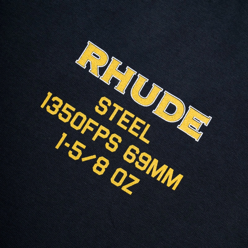 Rhude Steel L/S Tee - Vintage Black