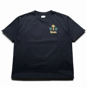 Rhude Tabaco Tee - Vintage Black