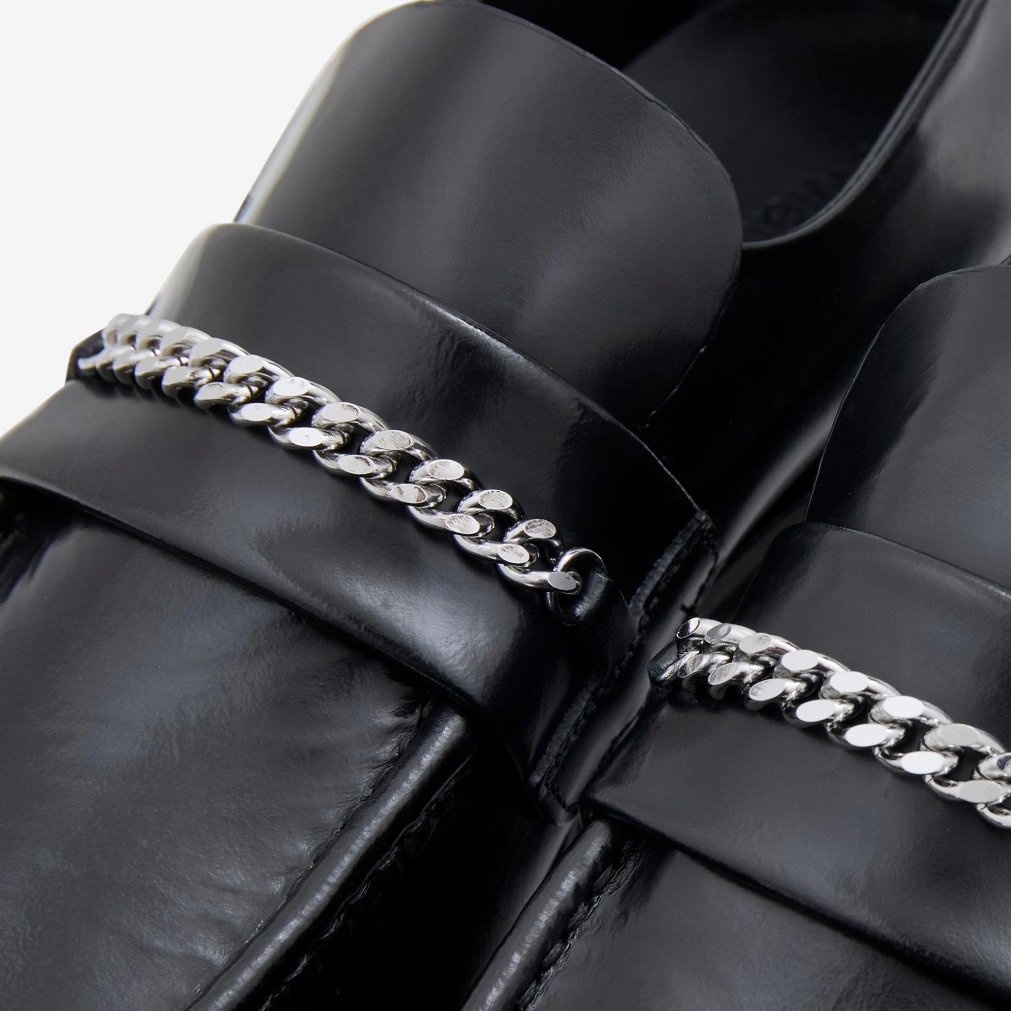 Square Toe Loafer Black
