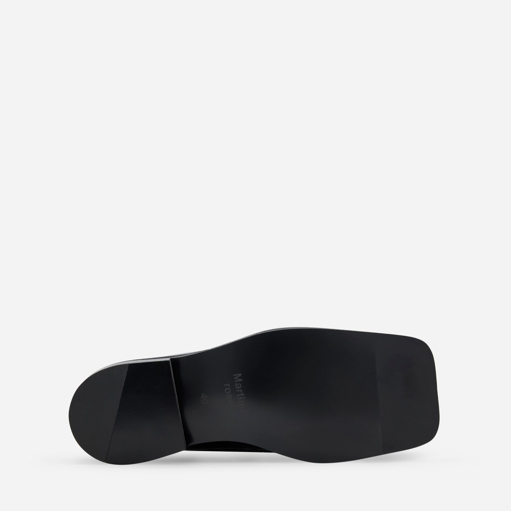 Square Toe Loafer Black