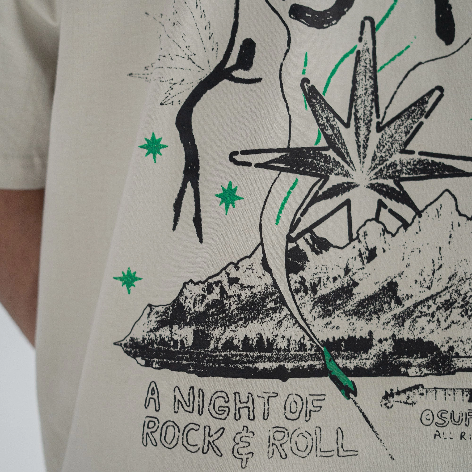 Superkicks | MJ & THE BUDS 'CONCERT TEE { SMOKE GREEN