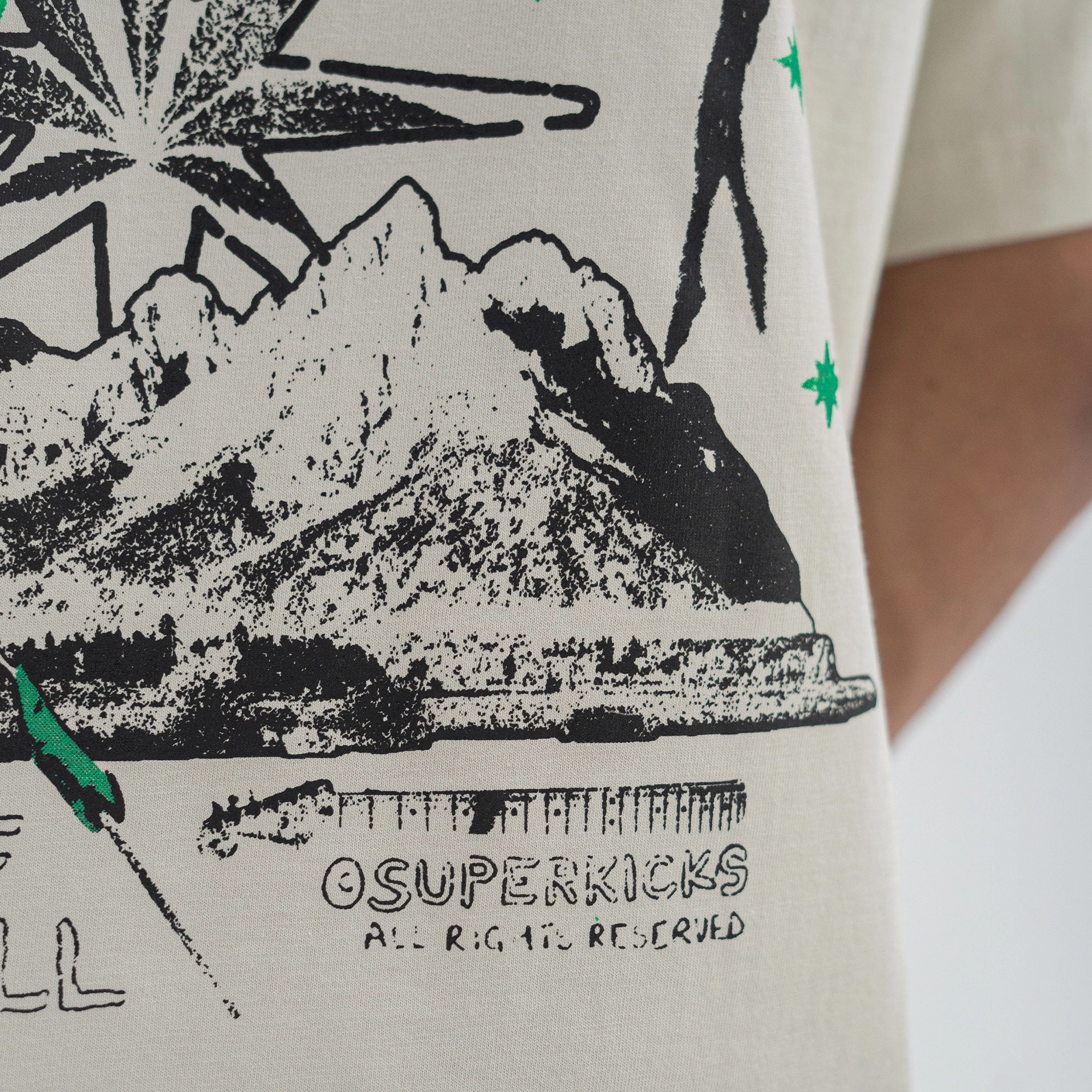 Superkicks | MJ & THE BUDS 'CONCERT TEE { SMOKE GREEN