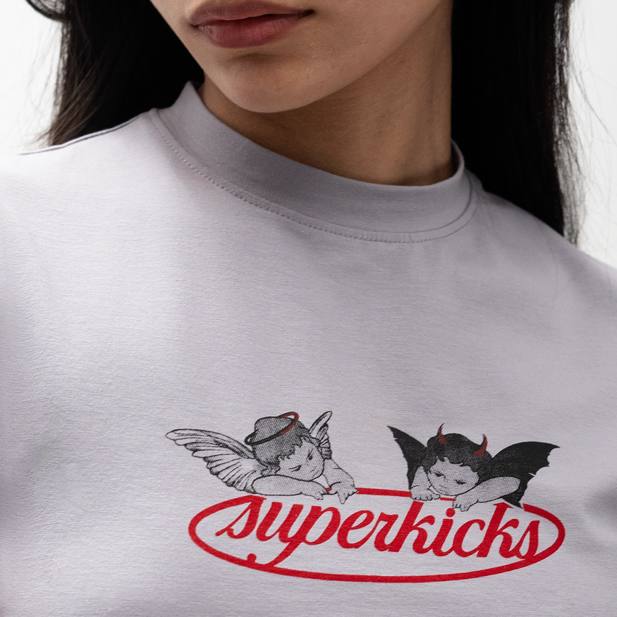 Superkicks | SECOND CHANCES  { CROP TOP CUPID AND DEMON