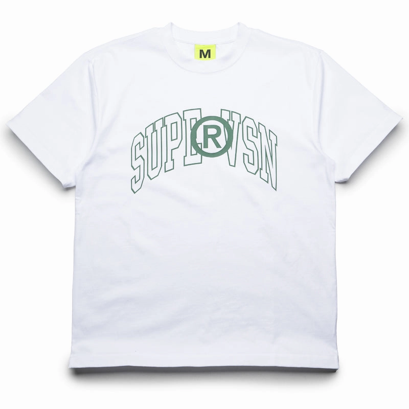 Supervsn Collegiate Logo Tee - White