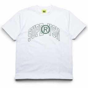 Supervsn Collegiate Logo Tee - White