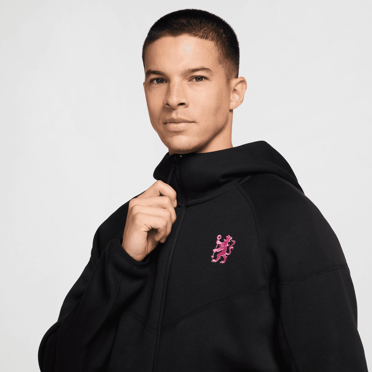 Veste Chelsea Tech Fleece 2024/2025 - Noir/Rose