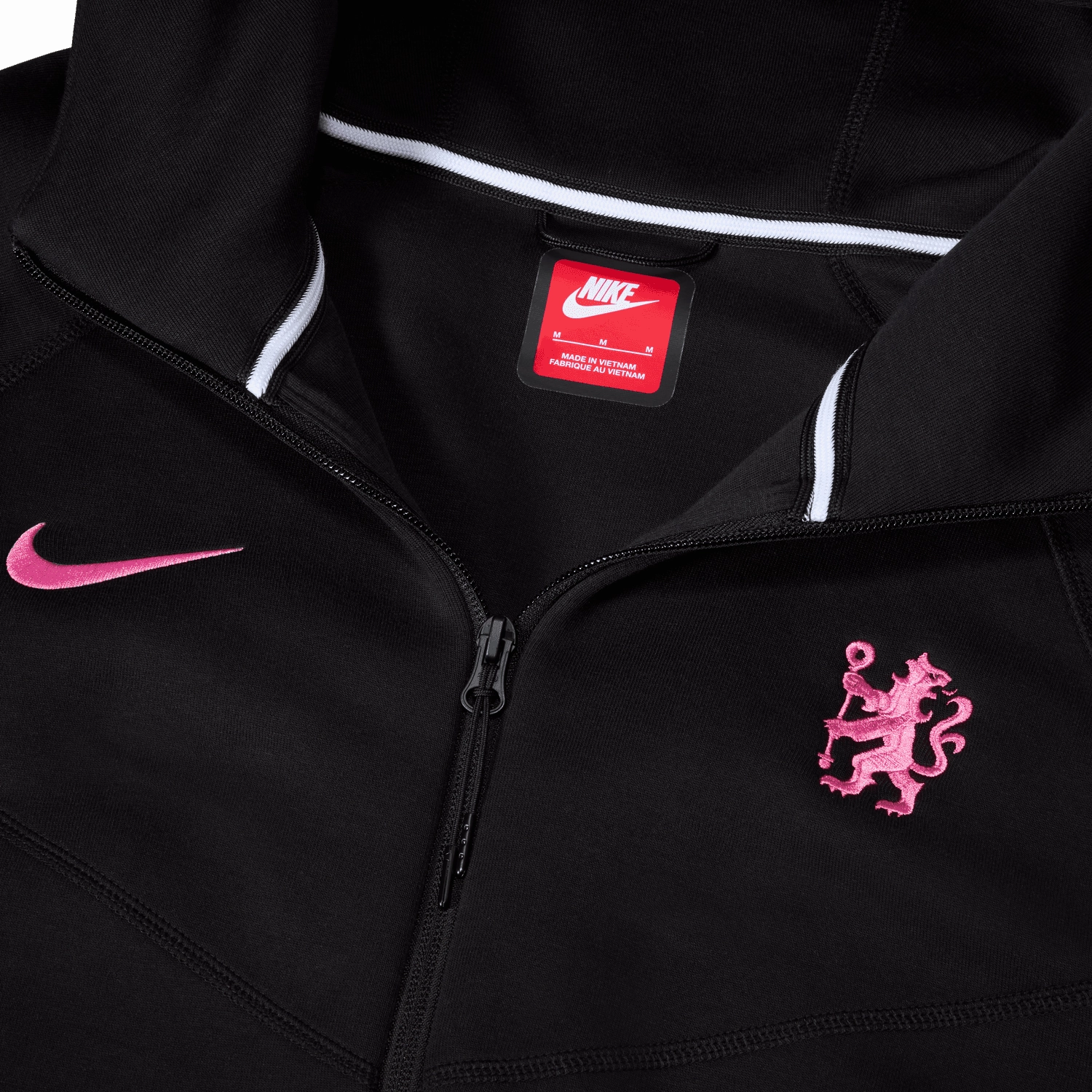 Veste Chelsea Tech Fleece 2024/2025 - Noir/Rose