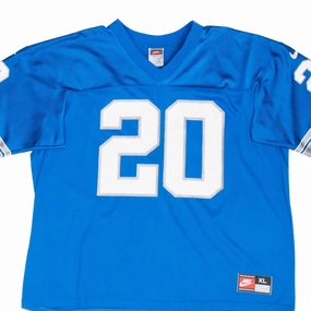 VINTAGE NFL DETROIT LION B SANDERS JERSEY 1990S XL