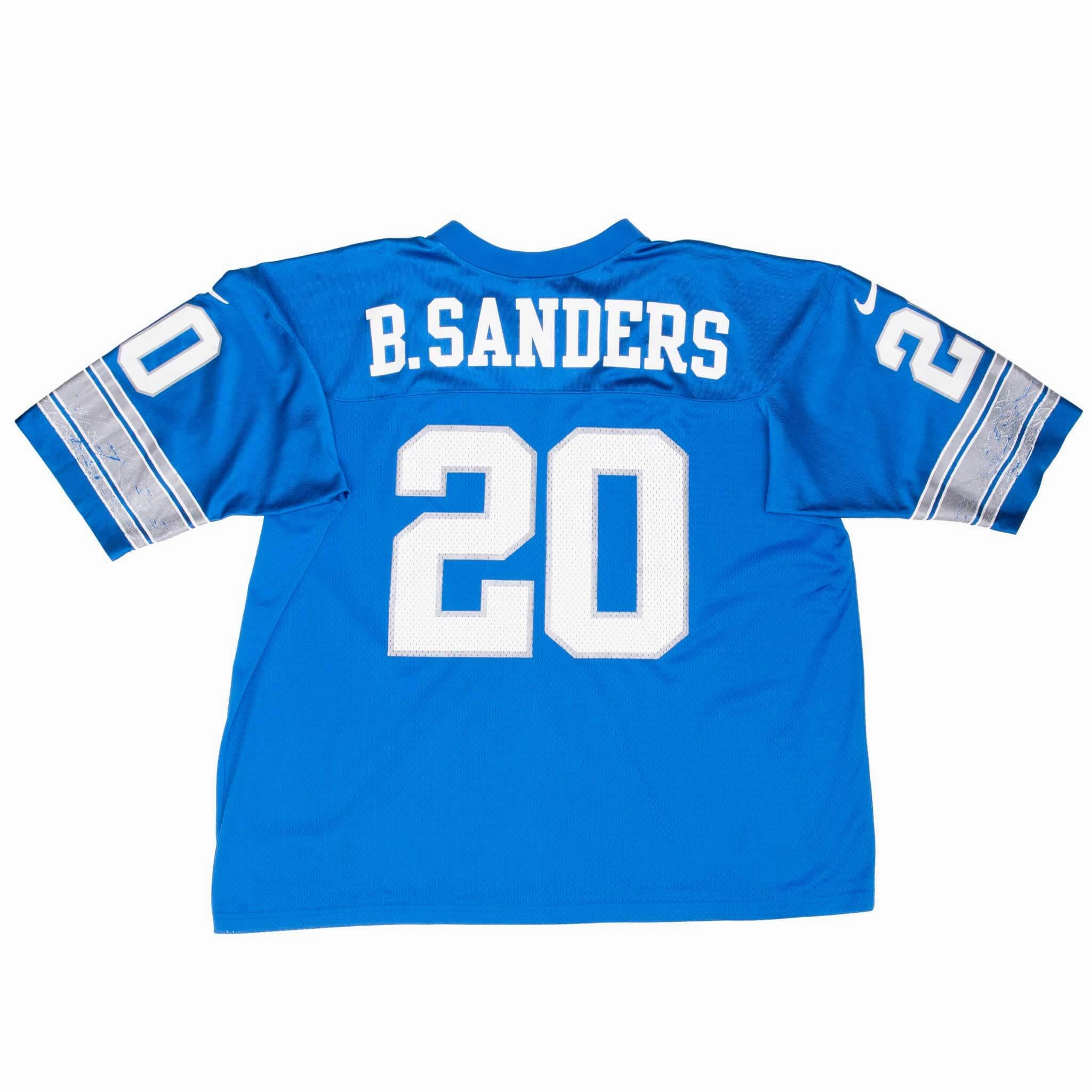 VINTAGE NFL DETROIT LION B SANDERS JERSEY 1990S XL