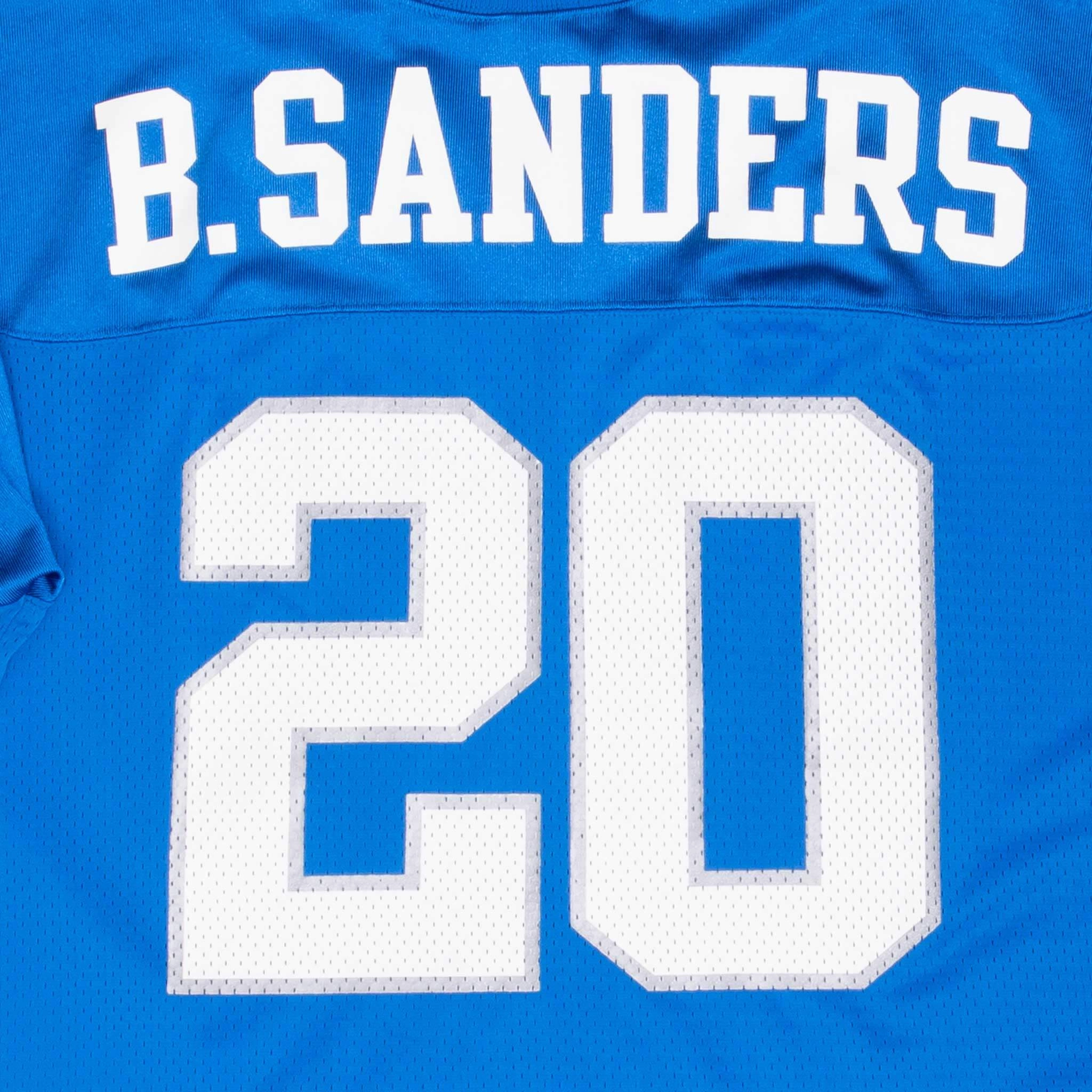 VINTAGE NFL DETROIT LION B SANDERS JERSEY 1990S XL