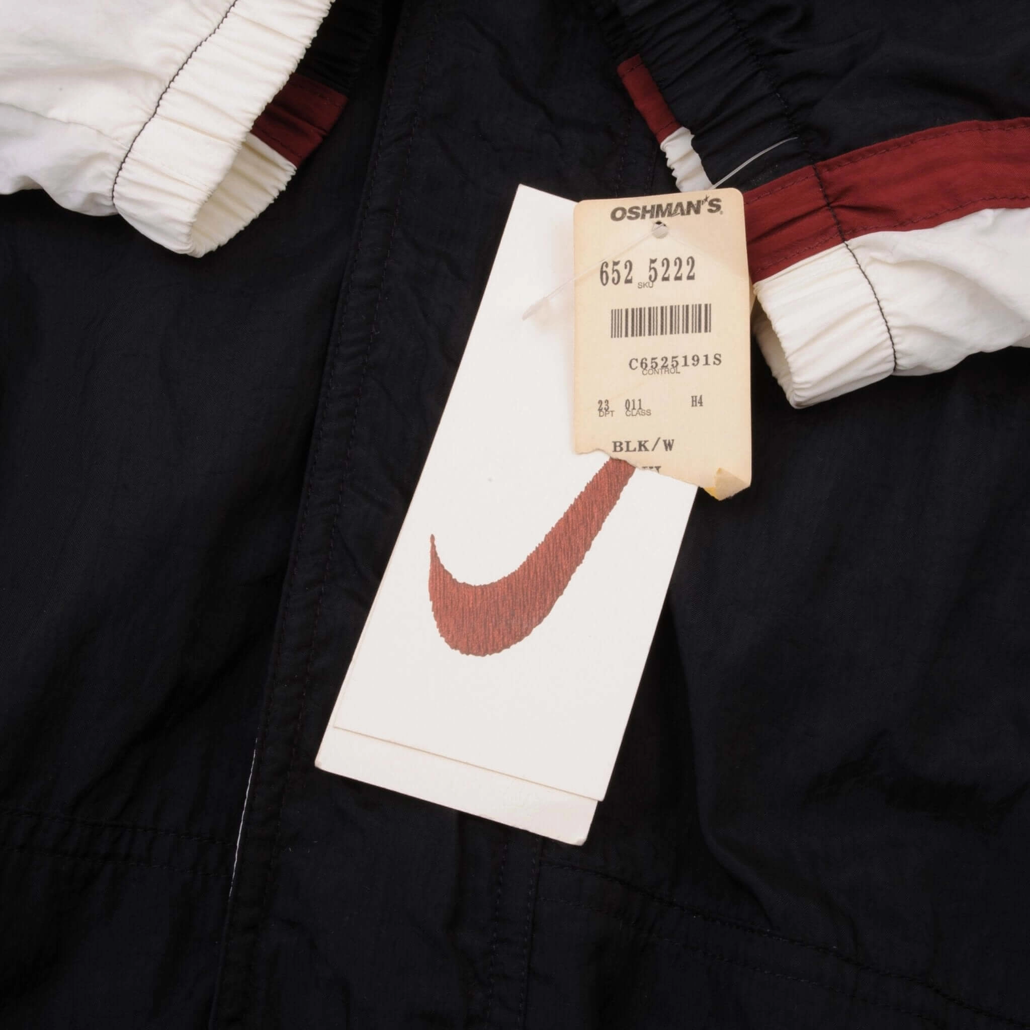 VINTAGE NIKE BIG SWOOSH WINDBREAKER JACKET 1990s SIZE XL DEADSTOCK