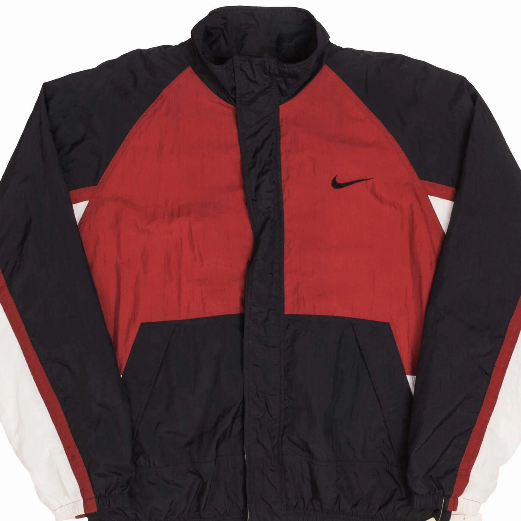 VINTAGE NIKE BIG SWOOSH WINDBREAKER JACKET 1990s SIZE XL DEADSTOCK