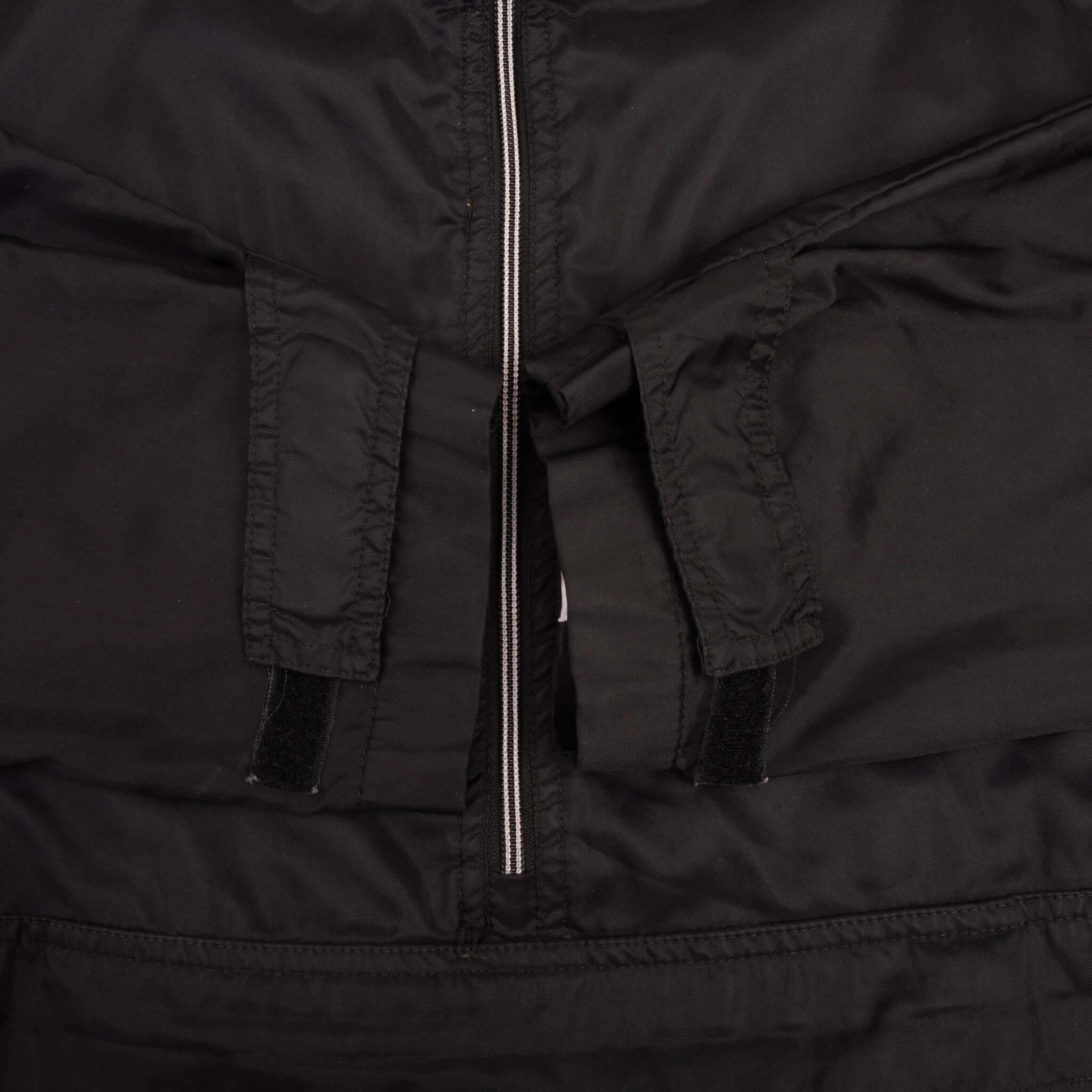 VINTAGE NIKE BLACK PULLOVER WINDBREAKER JACKET 1990S SIZE LARGE