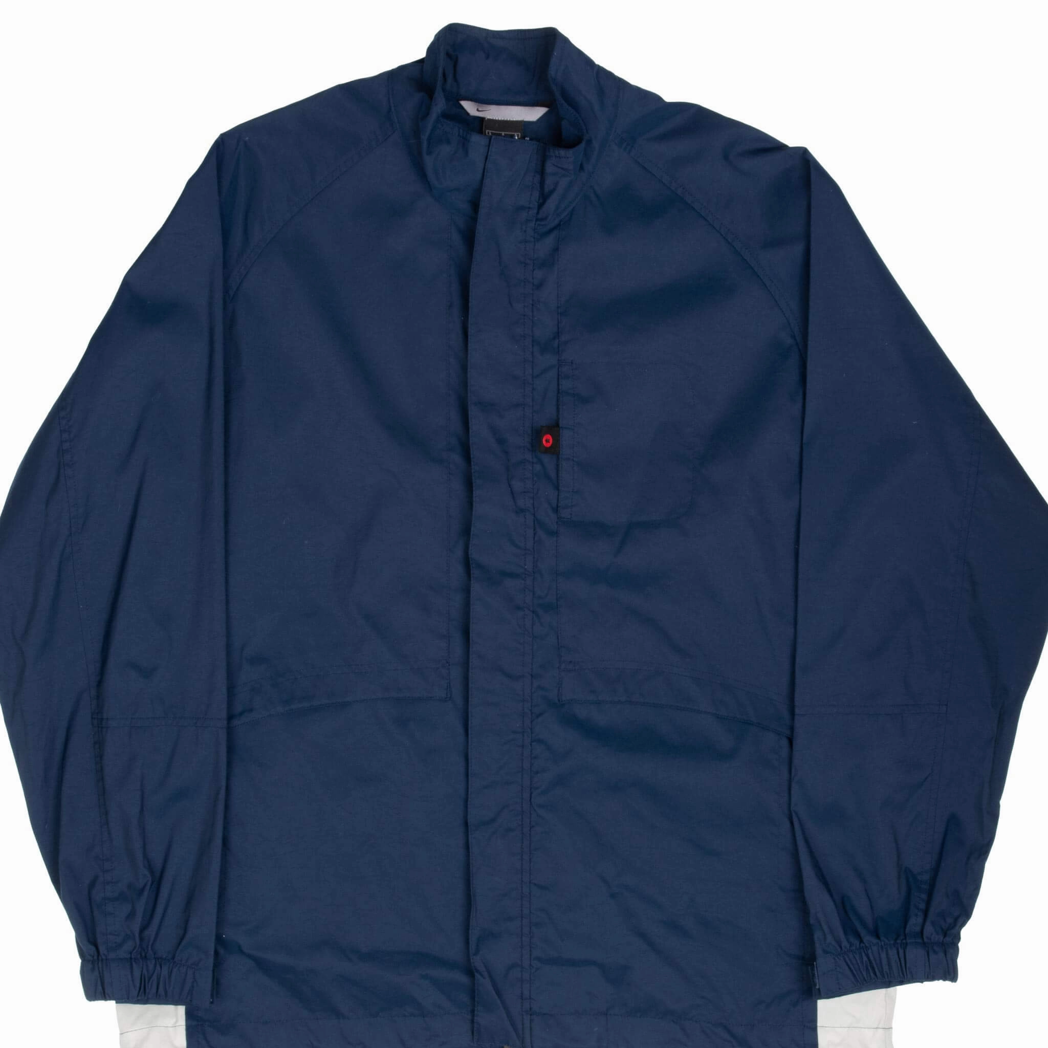 VINTAGE NIKE BLUE WINDBREAKER JACKET 2000S LARGE