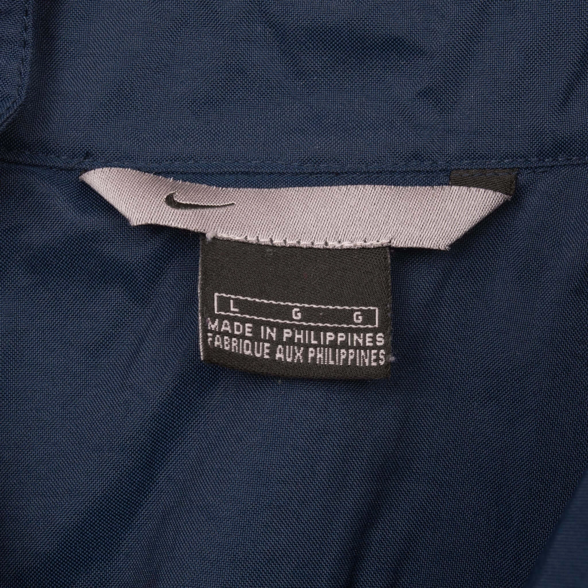 VINTAGE NIKE BLUE WINDBREAKER JACKET 2000S LARGE