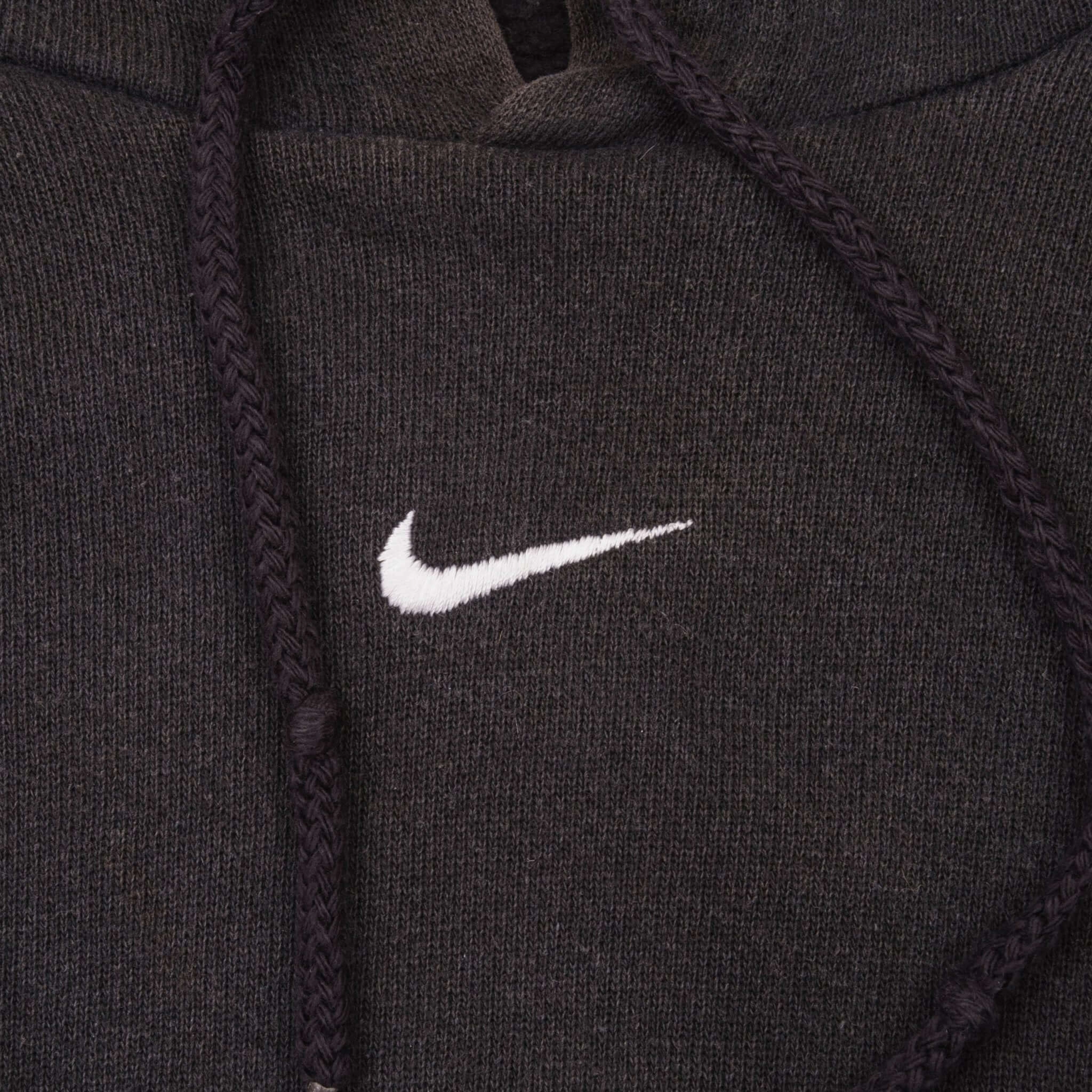 VINTAGE NIKE CENTER SWOOSH BLACK TRAVIS SCOTT HOODIE 2000S XL