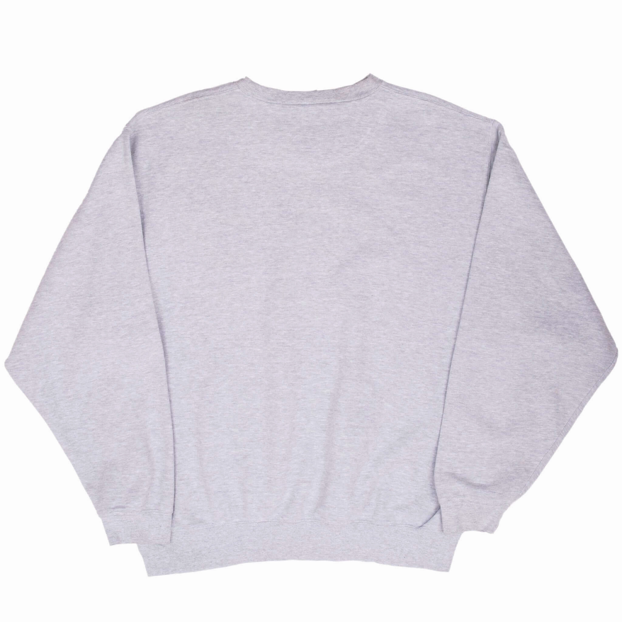 VINTAGE NIKE CENTER SWOOSH GREY CREWNECK SWEATSHIRT 2000S LARGE