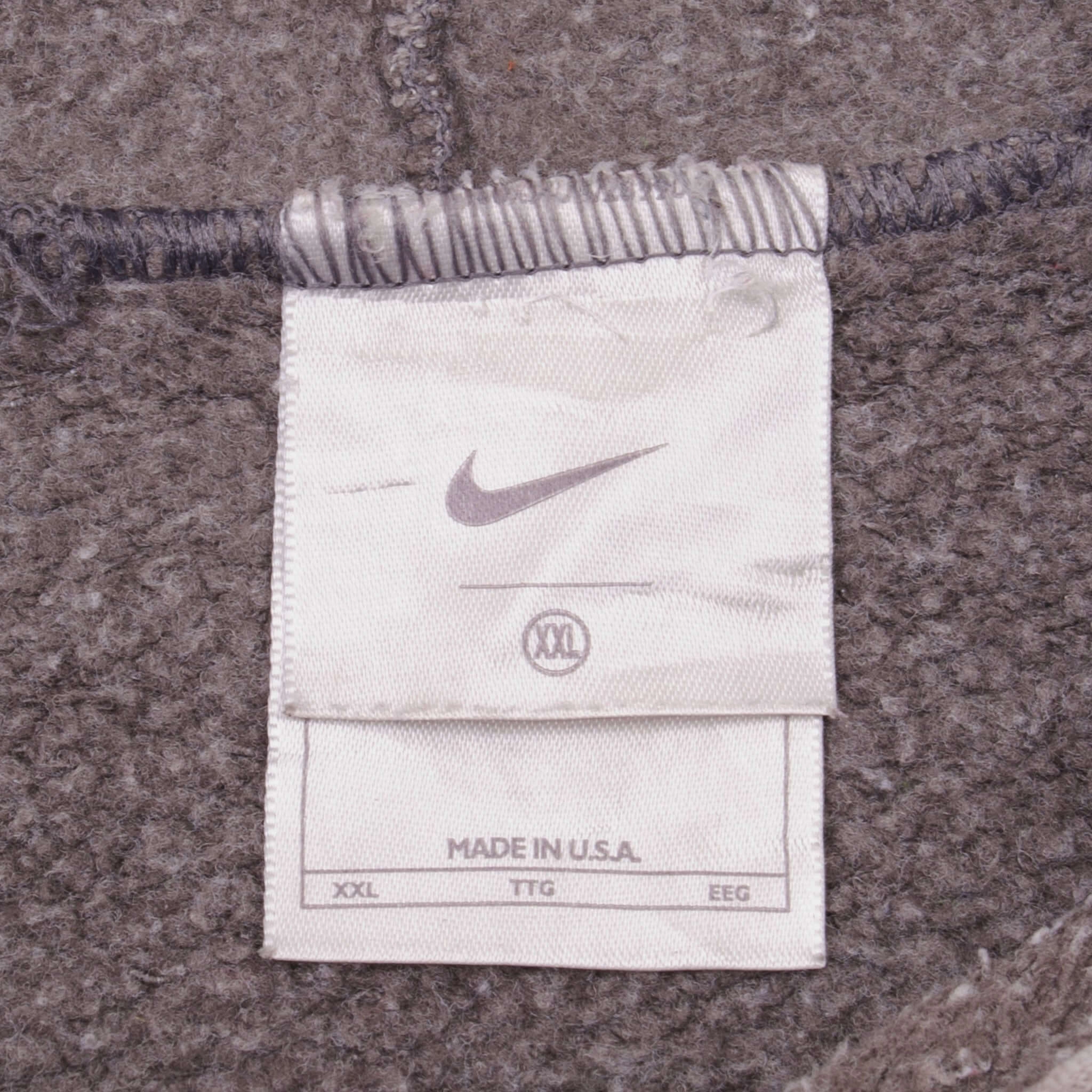 VINTAGE NIKE CENTER SWOOSH HOODIE SWEATSHIRT 2000S 2XL MADE IN USA