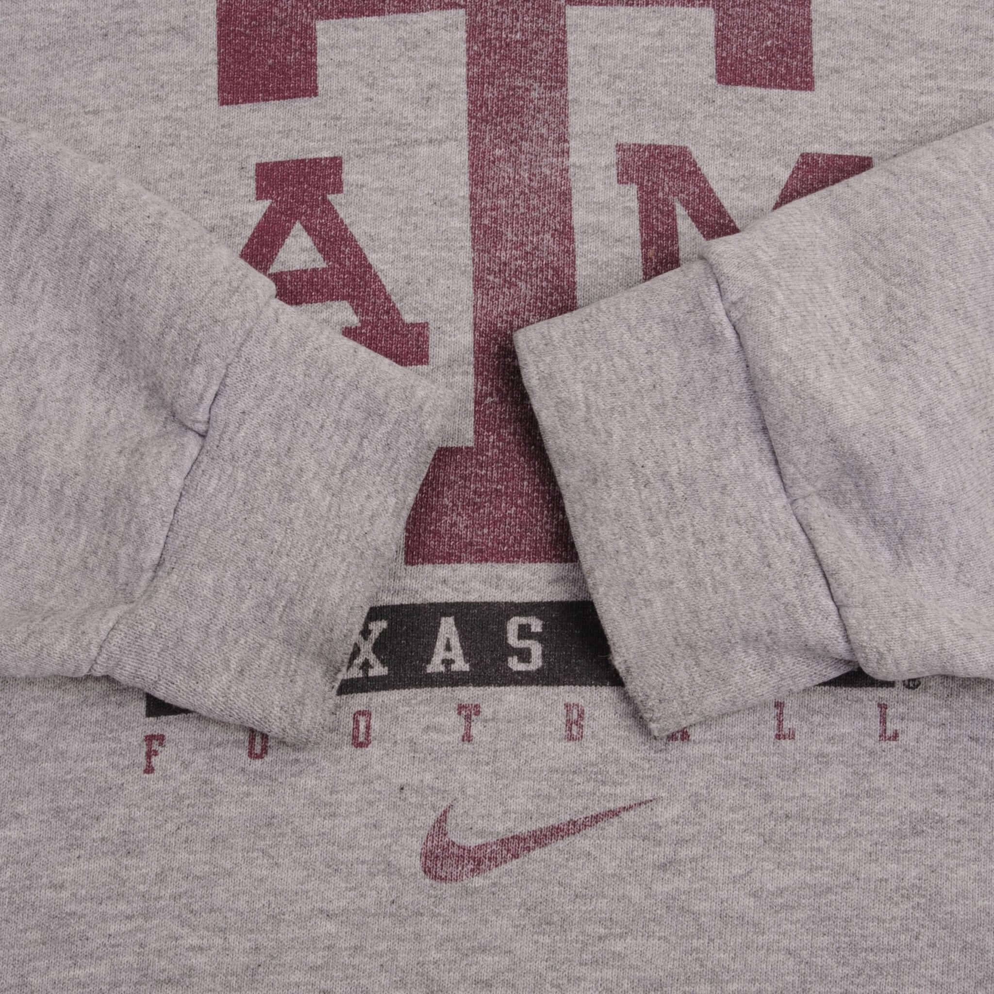VINTAGE NIKE CENTER SWOOSH TEXAS A&M UNIVERSITY SWEATSHIRT XL 1990S MADE IN USA