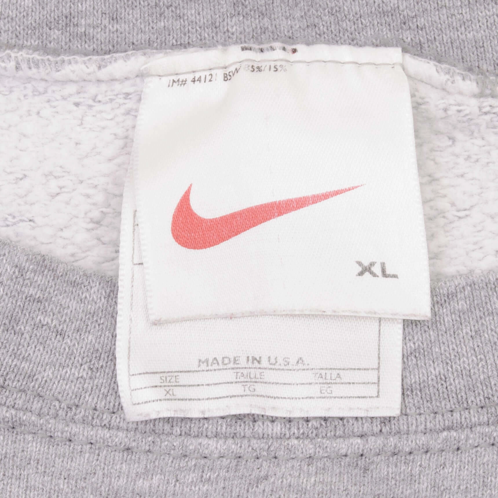 VINTAGE NIKE EMBROIDERED SPELLOUT SWEATSHIRT 1990S SIZE XL MADE IN USA