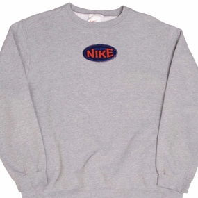 VINTAGE NIKE EMBROIDERED SPELLOUT SWEATSHIRT 1990S SIZE XL MADE IN USA