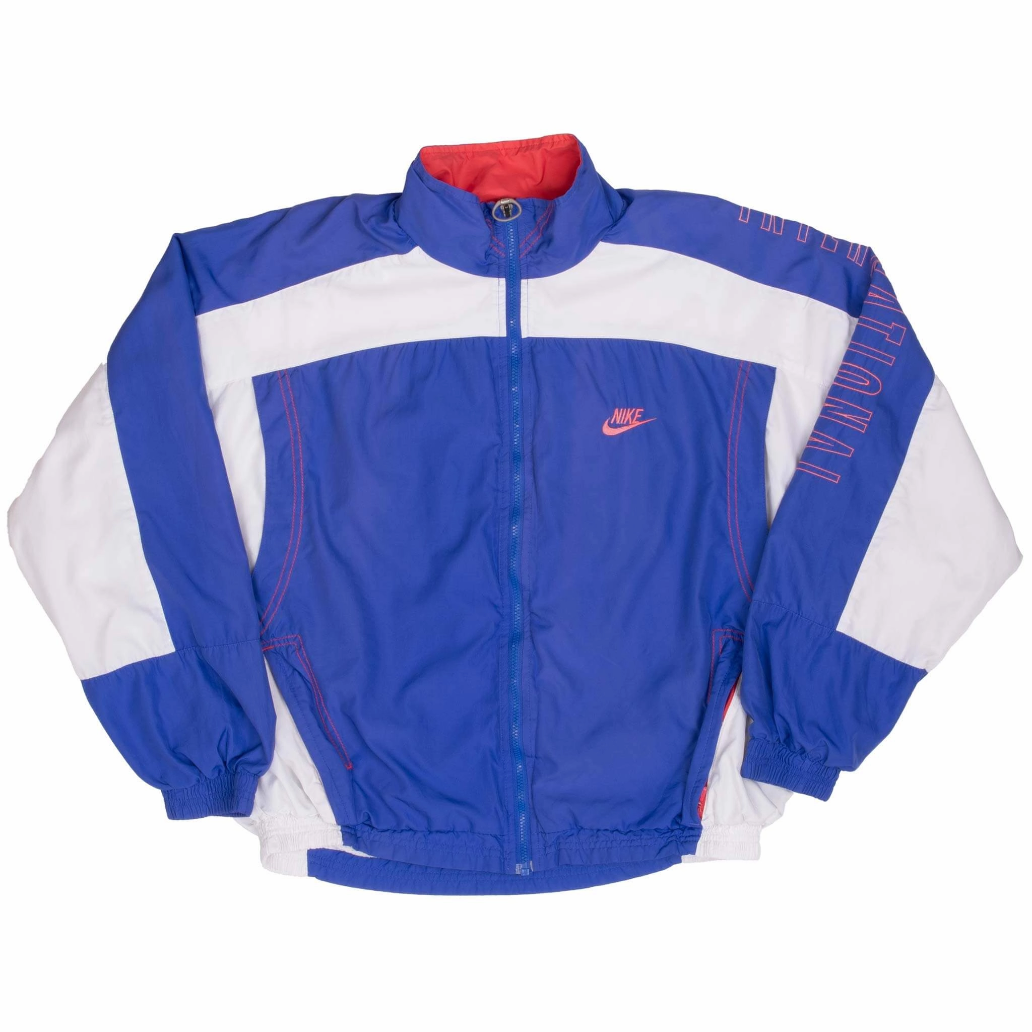 VINTAGE NIKE INTERNATIONAL PURPLE WINDBREAKER JACKET 1990S SIZE MEDIUM