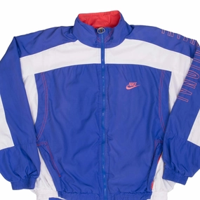VINTAGE NIKE INTERNATIONAL PURPLE WINDBREAKER JACKET 1990S SIZE MEDIUM